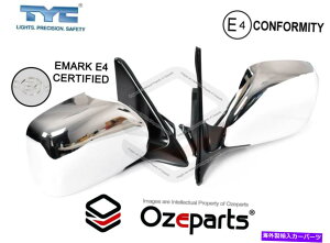 US~[ g^hN[U[100V[Y98?07̃yALH+RHGNgbNhA~[N Pair LH+RH Electric Door Mirror Chrome For Toyota LandCruiser 100 Series 98~07