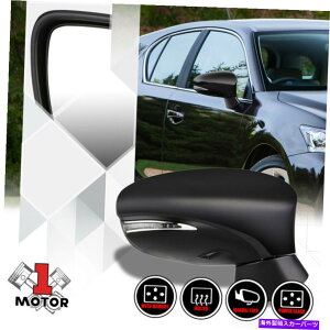 US~[ [E] 11-17NTXCT200H̏q̃p[+MMKX~[ [Right] Passenger Side Power+Heated Signal Glass Mirror for 11-17 Lexus CT200H