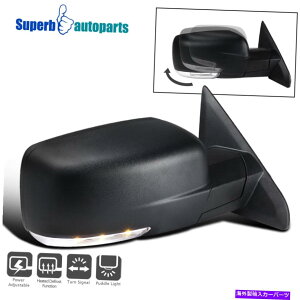 US�~���[ �t�B�b�g2009-2012 RAM 1500�E�T�C�h�~���[�t���E�T�C�h�~���[ Fits 2009-2012 Ram 1500 Right Side Mirror w/ Power Heated & LED Signal Puddle�y���s�A���i�z