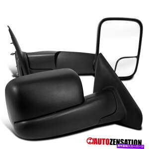 US~[ yA02-08_bWsbNAbvtbv܂肽݌g[[p[MTCh~[ Pair 02-08 Dodge Ram Pickup Flip Folding Towing Trailer Power Heated Side Mirror