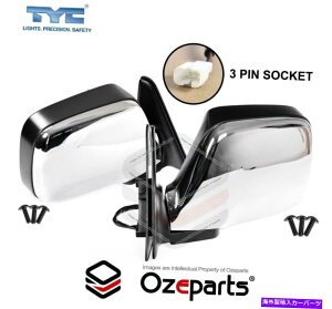 US~[ g^hN[U[80V[Y90?98 Chr̃yALH+RHdhA~[J[u Pair LH+RH Electric Door Mirror Curve For Toyota Landcruiser 80 Series 90~98 Chr