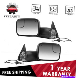 US~[ LHRHTChp[1998-2002 Dodge Ram 1500 2500 3500̌~[ LH & RH Side Power Adjusting Tow Mirrors For 1998-2002 Dodge Ram 1500 2500 3500