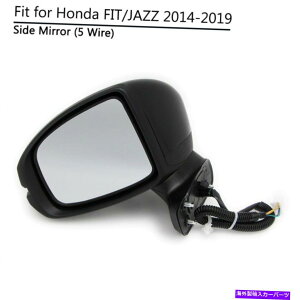 US~[ z_tBbgWY14-19TCh~[5C[p[ƐMvhCo[ For Honda Fit Jazz 14-19 Side Mirror 5 Wire Power with Signal Lamp Driver Left