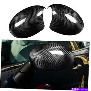 US~[ 2002N2006NBMW~jN[p[R53̖{̃J[{t@Co[J[TCh~[Jo[Jo[Lbv Real Carbon Fiber Car Side Mirror Cover Caps For 2002-2006 BMW Mini Cooper R53