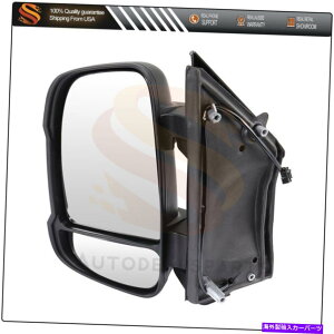 US~[ }jA~[14_bWv}X^[TChtH[hubN^[VOi View Manual Mirror Fits 14 Dodge Ram Promaster Left Side Fold Black Turn Signal