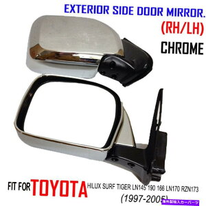 US~[ g^nCbNX1998-2000 LN145 2WD 4WDNubNhARH lH~[ FOR TOYOTA HILUX 1998-2000 LN145 2WD 4WD CHROME BLACK DOOR RH LH MIRROR