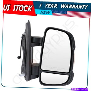 US~[ ubNRHTCh}jA~[2014_bWv}X^[VOi̎蓮Ő܂肽 Black RH Side Manual Mirror Manually Fold For 2014 DODGE RAM PROMASTER Signal