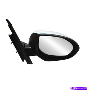 US~[ 07-14}c_2p[KX}jAtH[hzCg3wirẽTCh~[̏q Side Mirror Passenger Right For 07-14 Mazda2 Power Glass Manual Fold White 3Wire