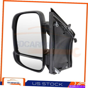 US~[ 14_bWv}X^[LTCh~[}jAtH[heNX`}jA^[VOi For 14 Dodge Ram PROMASTER L Side Mirror Manual Fold Textured Manual Turn Signal