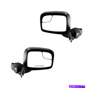 US~[ NV200 CityExpresŝ߂̐VyAZbg}jA~[eNX`X|b^[KX New Pair Set Manual Side Mirror Textured Spotter Glass for NV200 City Express