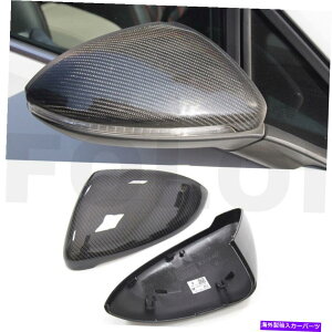US~[ 14-19 VWStMK7 GTIWFb^O̖{̃J[{t@Co[TCh~[Jo[̌ Real Carbon Fiber Side Mirror Cover Replace For 14-19 VW GOLF MK7 GTI Jetta GLI