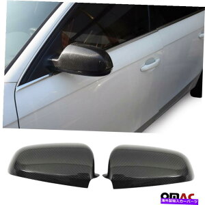 US~[ AEfBA5 2013-2017{̃J[{t@Co[TCh~[Jo[Lbv2 PCS Fits Audi A5 2013-2017 Genuine Carbon Fiber Side Mirror Cover Cap 2 Pcs