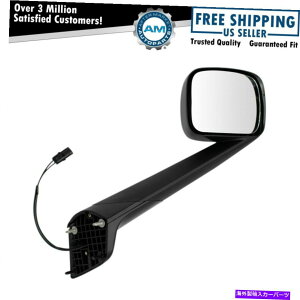 US~[ GNXeAt[h}EgubN~[̏qRHt[tB[gCi[JXJfBA Exterior Hood Mounted Black Mirror Passenger Side RH for Freightliner Cascadia