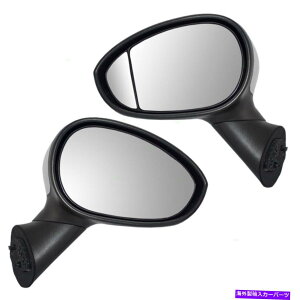 US~[ yAZbgp[TChr[~[12-14tBAbg500^Cv1̉MNJo[ Pair Set Power Side View Mirrors Heated Chrome Cover for 12-14 Fiat 500 Type 1