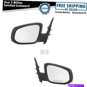 US~[ GNXeAp[Mꂽ炩LH RHyA^R}sbNAbvgbNVV Exterior Power Heated Black Smooth LH RH Pair for Tacoma Pickup Truck New