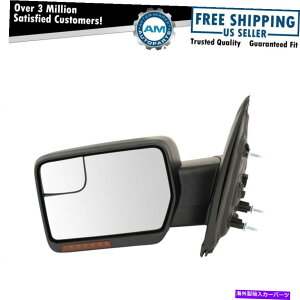 US~[ ~[p[tH[hq[gM܂芊炩ȍhCo[F150̂߂LH܂ Mirror Power Fold Heat Signal Memory Puddle Smooth Black Driver Left LH for F150