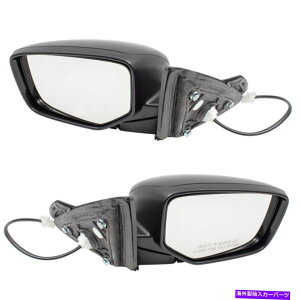 US�~���[ �y�A�Z�b�g�p���[�T�C�h�r���[�~���[13-17�z���_�A�R�[�h�Z�_��HO1320272 HO1321272 Pair Set Power Side View Mirror for 13-17 Honda Accord Sedan HO1320272 HO1321272�y���s�A���i�z