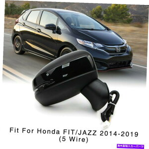 US~[ z_tBbgWY2014-2019^[Cg5C[̉ETCh~[ Right Side Mirror for Honda Fit Jazz 2014-2019 Electric with Turn Light 5 Wire
