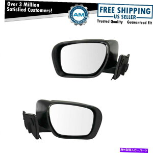 US~[ GNXeA~[AZuyALHRHTChp[}c_CX5ɒڃtBbg Exterior Mirror Assembly Pair LH & RH Sides Power Direct Fit for Mazda CX5