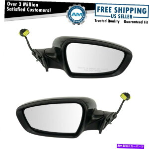 US~[ LAtHẽhCo[TChyAɍ킹ċ̃p[Mꂽ炩ȍh Mirror Power Heated Smooth Black Paint to Match Driver Side Pair for Kia Forte