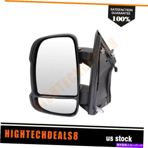 US~[ 2014Ñ_bWv}X^[TChVOĩubNTCh~[}jAtH[htH[h Black Left Side Mirror Manual Fold For 2014 Dodge Ram Promaster Side Signal
