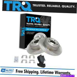 brake disc rotor TRQAv~APOSIZ~^bNfBXNu[Lpbh[^[LbgNCX[ TRQ Rear Premium Posi Semi Metallic Disc Brake Pad & Rotor Kit for Chrysler