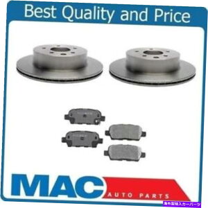 brake disc rotor i2j03-05 350Zx[X̃Au[L[^[ƃZ~bNpbhiExcpet Bremboj (2) Rear Brake Rotors & Ceramic Pads For 03-05 350Z Base ( Excpet Brembo )