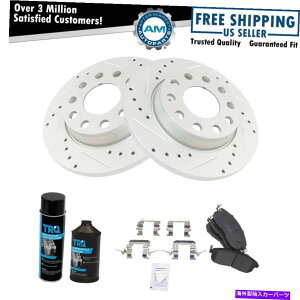 brake disc rotor AEfBA4 FWD Quattrop̃AZ~bNu[LpbhƃptH[}X[^[Lbg Rear Ceramic Brake Pad & Performance Rotor Kit for Audi A4 FWD Quattro