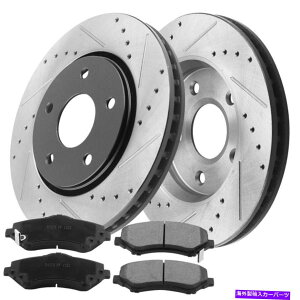 brake disc rotor NCX[^EJg[C/VW[j[p̃tgER[gu[L[^[ƃpbh Front E-Coat Brake Rotors & Pads for Chrysler Town & Country RAM C/V Journey CA