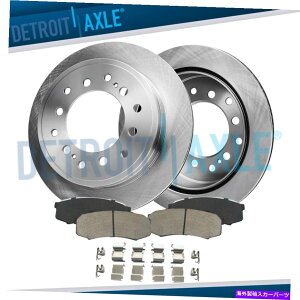 brake disc rotor g^ZRCA4runnerNTXGX470p̃AfBXN[^[ƃZ~bNu[Lpbh Rear Disc Rotors & Ceramic Brake Pads for Toyota Sequoia 4Runner Lexus GX470