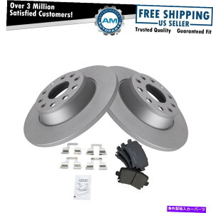 brake disc rotor A3 VW EOS GTI Jetta Passatp̃A^bNu[Lpbh2̃R[eBO[^[Zbg Rear Metallic Brake Pad & 2 Coated Rotor Set for A3 VW Eos GTI Jetta Passat