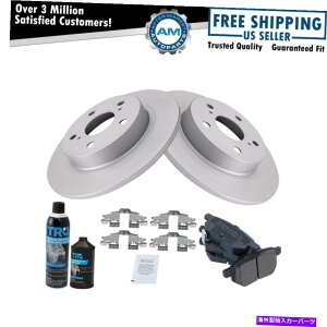 brake disc rotor 11-12TCITCp̉wtA^bNu[LpbhR[eBO[^[Lbg Rear Metallic Brake Pad & Coated Rotor Kit w/Chemicals for 11-12 Scion TC