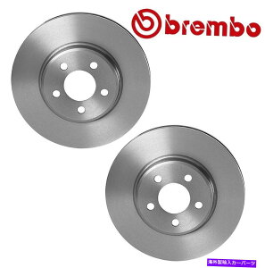 brake disc rotor 2̃tgfBXNu[L[^[̃yAZbǵANCX[_bWp320 mmu{ʋC܂ Pair Set of 2 Front Disc Brake Rotors Vented 320 mm Brembo For Chrysler Dodge