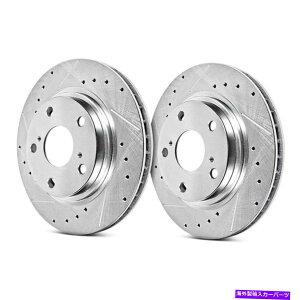 brake disc rotor �g���^�G�R�[01-04�u���[�L���[�^�[�̃p���[�X�g�b�v�i���p�t�H�[�}���X�h������ For Toyota Echo 01-04 Brake Rotors Power Stop Evolution Performance Drilled &�y���s�A���i�z