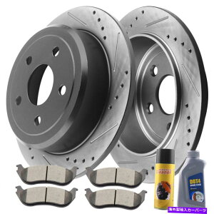 brake disc rotor tH[hGNXv[[}EejAp̃AEubNR[eBOhhu[L[^[ƃpbh Rear E-black Coated Drilled Brake Rotors & Pads For Ford Explorer Mountaineer