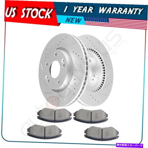 brake disc rotor q_CeBuKIAIveB}X|[c̃tgu[L[^[ƃZ~bNpbh Front Brake Rotors And Ceramic Pads For Hyundai Tiburon Kia Optima Sportage