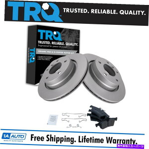 brake disc rotor 98-05 BMW 3�V���[�Y�p��TRQ�R�[�e�B���O���[�^�[���u���[�L�p�b�h�Z�~���^���b�N�L�b�g���A TRQ Coated Rotor & Brake Pad Semi Metallic Kit Rear for 98-05 BMW 3 Series�y���s�A���i�z