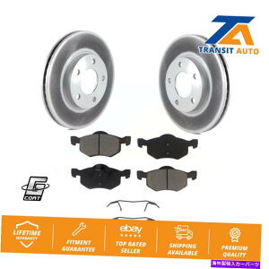brake disc rotor tH[hGXP[v}c_gr[g}[L[p̃tgR[eBOu[L[^[ƃZ~bNpbhLbg Front Coated Brake Rotor & Ceramic Pad Kit For Ford Escape Mazda Tribu