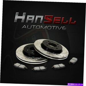 brake disc rotor [tgNXhu[L[^[Z~^bNpbh]tBbg99-02 Infiniti G20 [Front Cross Drilled Brake Rotors Semi Metallic Pads] Fit 99-02 Infiniti G20