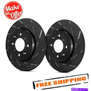brake disc rotor EBC USRubN_bVV[YX|[cXbgXbgu[L[^[02-16~jN[p[ EBC USR BlackDash Series Sport Slotted Brake Rotors for 02-16 Mini Cooper