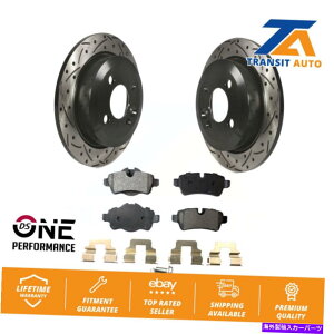brake disc rotor ~jN[p[p̃AR[eBOhhfBXNu[L[^[Z~^pbhLbg Rear Coated Drilled Slot Disc Brake Rotors Semi-Metallic Pad Kit For Mini Cooper