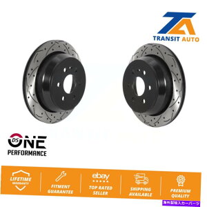 brake disc rotor V{[RhGMCLjIp̃AR[eBO@XbgfBXNu[L[^[yA Rear Coated Drilled Slot Disc Brake Rotor Pair For Chevrolet Colorado GMC Canyon