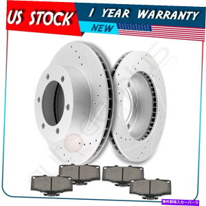 brake disc rotor 2PCS�u���[�L�f�B�X�N���[�^�[4PCS�g���^�^�R�}�p�Z���~�b�N�p�b�h1998-03�t�����g�h���� 2pcs Brake Discs Rotors 4pcs Ceramic Pads For Toyota Tacoma 1998-03 Front Drill�y���s�A���i�z