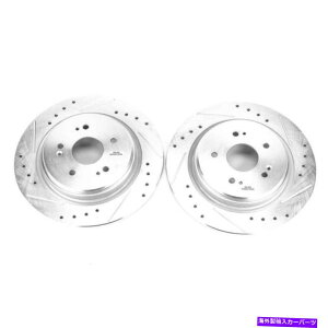 brake disc rotor �t�B�b�g�p���[�X�g�b�v15-19 Acura TLX���A�G�{�����[�V�����h�������X���b�g���[�^�[ - Fits Power Stop 15-19 Acura TLX Rear Evolution Drilled & Slotted Rotors -�y���s�A���i�z