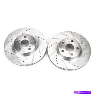 brake disc rotor JBR1311XPR PowerStop 2�z�C�[���Z�b�g�u���[�L�f�B�X�N�g���^�J���[���}�g���b�N�XXD�̑O�� JBR1311XPR Powerstop 2-Wheel Set Brake Discs Front for Toyota Corolla Matrix xD�y���s�A���i�z