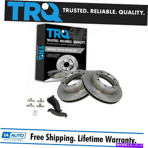 brake disc rotor 95-97tH[hF250 F350pTRQtgv~APOSIZ~bNu[Lpbhƃ[^[Lbg TRQ Front Premium Posi Ceramic Brake Pads & Rotor Kit for 95-97 Ford F250 F350