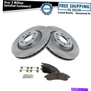 brake disc rotor �t�����g���^���b�N�u���[�L�p�b�h��2�f�B�X�N���[�^�[�L�b�g�Z�b�g04-09 SRX��17��  Front Metallic Brake Pads & 2 Discs Rotors Kit Set w/ 17 Wheels for 04-09 SRX�y���s�A���i�z