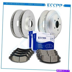 brake disc rotor �V�{���[�C���p���̃Z���~�b�N�u���[�L�p�b�h�ƃ��[�^�[�t�����g���A�I�[���Y���[�r���A�d Ceramic Brake Pads And Rotors Front Rear For Chevy Impala Oldsmobile Intrigue�y���s�A���i�z