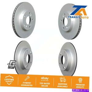 brake disc rotor z_VrbNALILX CSXp̃tgAR[eBOfBXNu[L[^[Lbg Front Rear Coated Disc Brake Rotors Kit For Honda Civic Acura ILX CSX