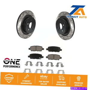 brake disc rotor AR[eBOhXbgXbgfBXNu[L[^[[^[Z~bNpbhLbgCtBjeBG37 G35 Q60 Rear Coated Drill Slot Disc Brake Rotor Ceramic Pad Kit For INFINITI